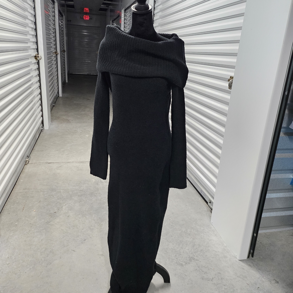 SKIMS Off-Shoulder Sweater Dress